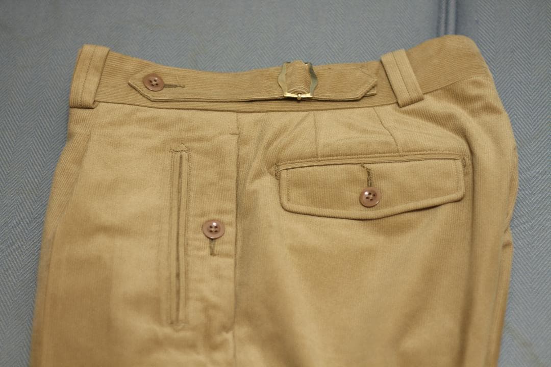 【美品】Tangent コーデュロイ スラックス Charles ブラウン 46