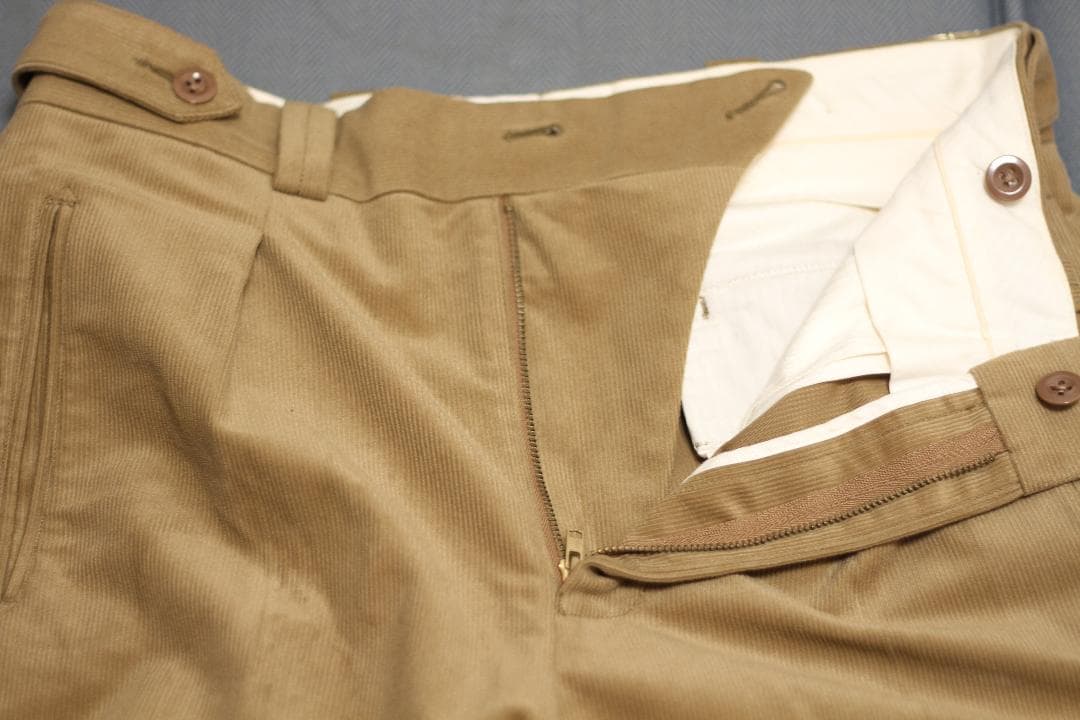 【美品】Tangent コーデュロイ スラックス Charles ブラウン 46