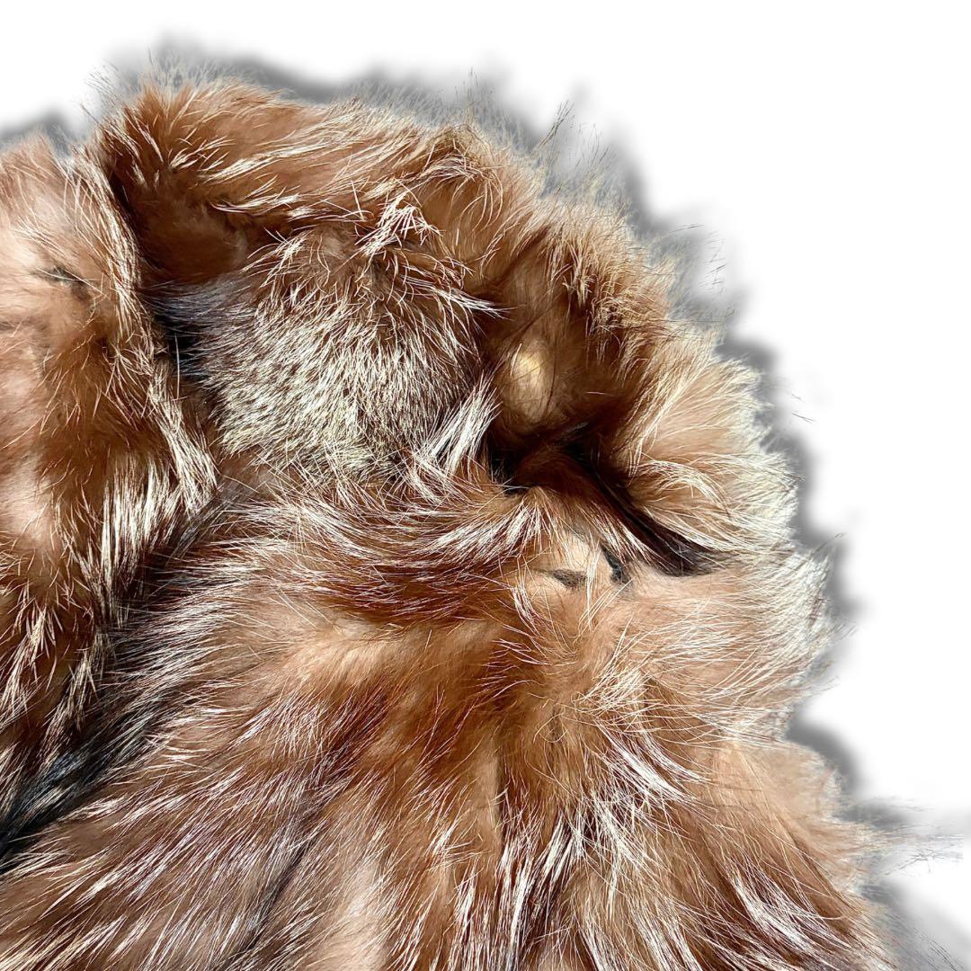 【美品/希少】サガフォックス シルバーフォックス 金サガ リアルファーコート