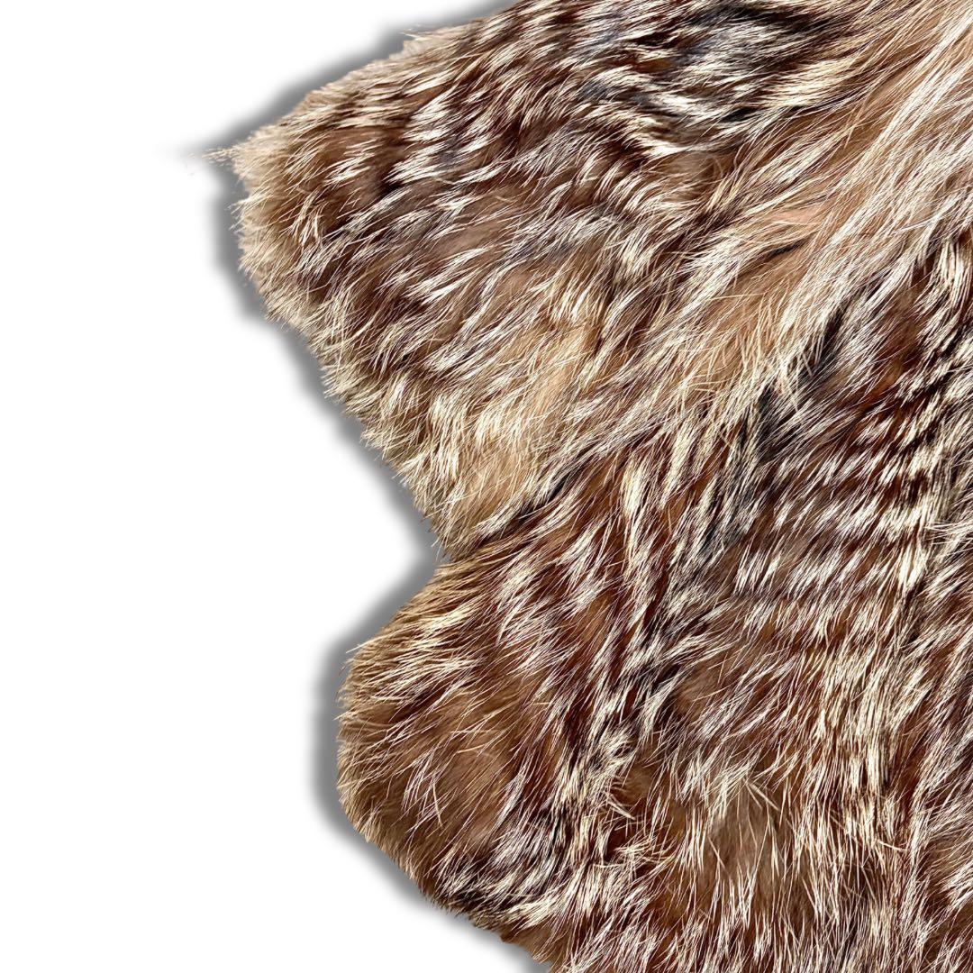 【美品/希少】サガフォックス シルバーフォックス 金サガ リアルファーコート