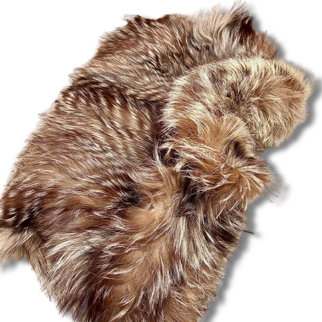 【美品/希少】サガフォックス シルバーフォックス 金サガ リアルファーコート