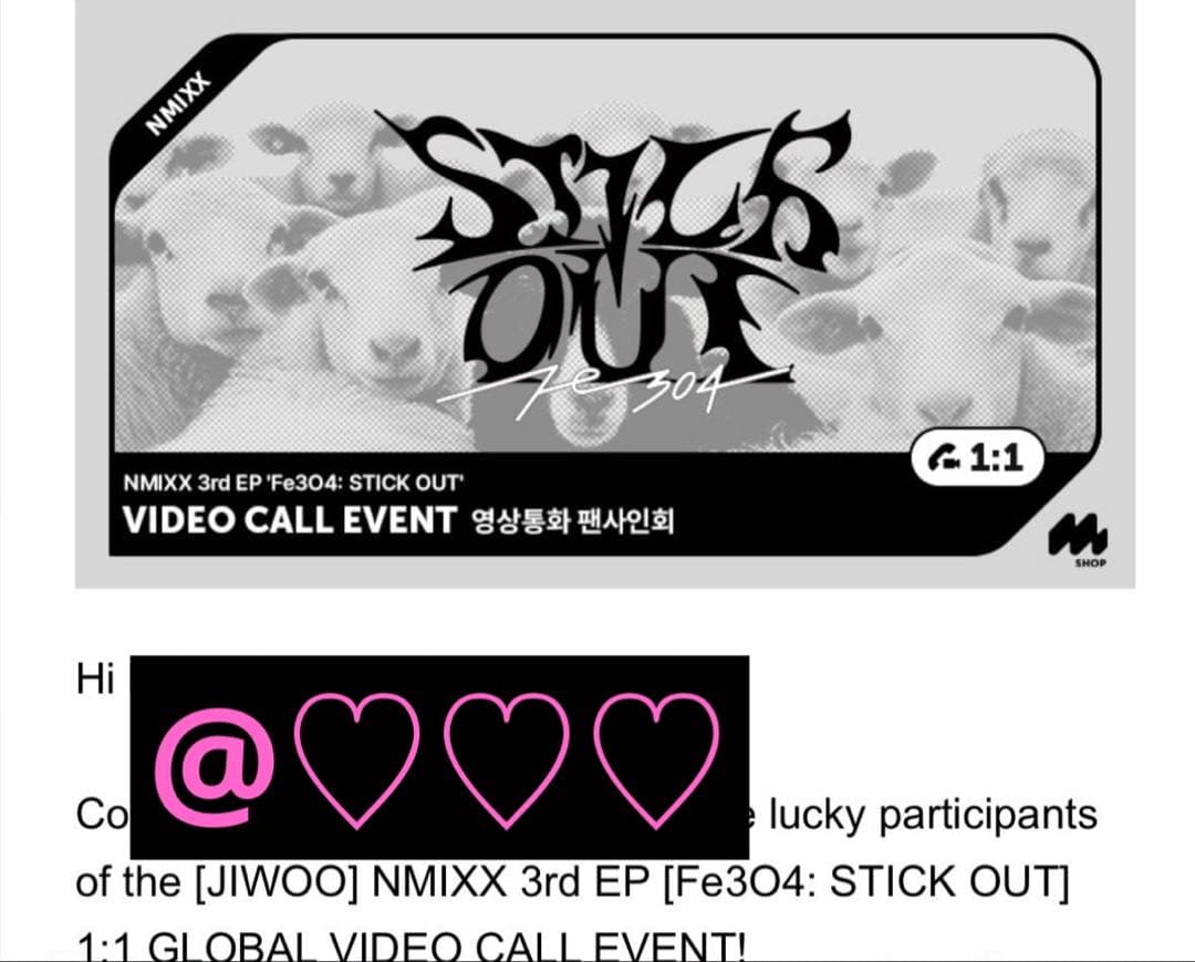 NMIXX ジウ MMT サイントレカ ヨントン 当選者