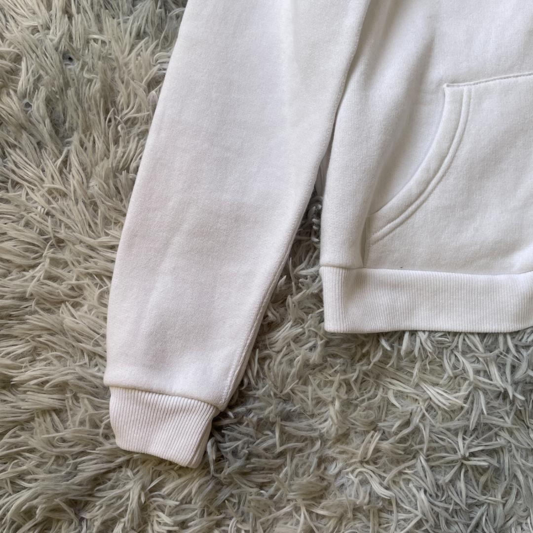 ポロ ラルフローレン ジップパーカー ホワイト レディスS 刺繍ロゴ