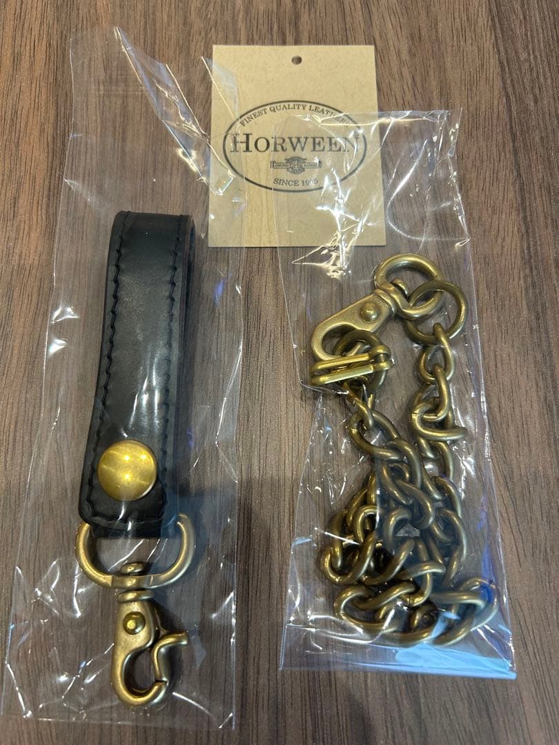 新品　ホーウィン　ウォレットチェーン　真鍮　HTC RATS テンダーロイン