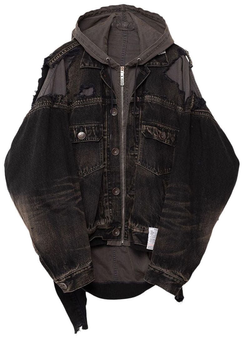 Maison Mihara Yasuhiro フード付きデニムジャケット