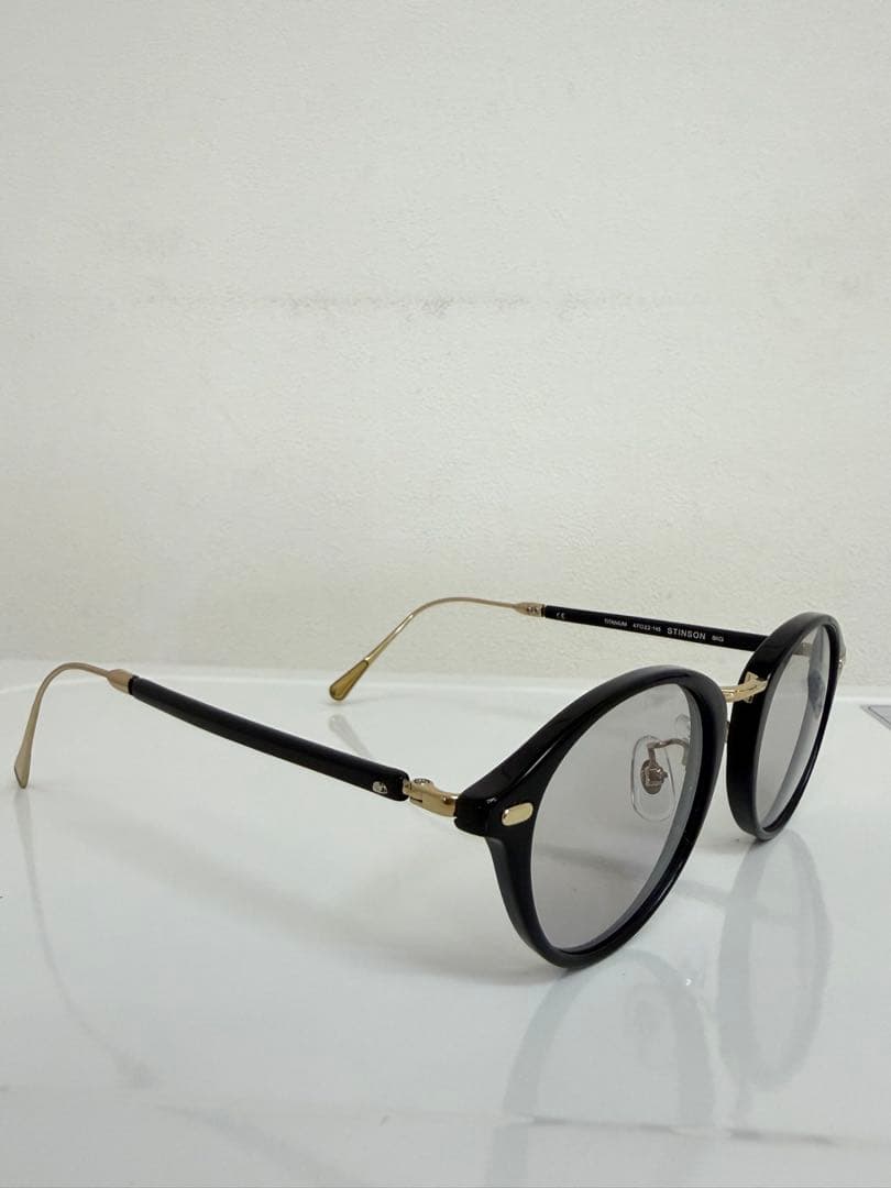 OLIVER PEOPLES STINSON BKG チタン メガネ 度なし