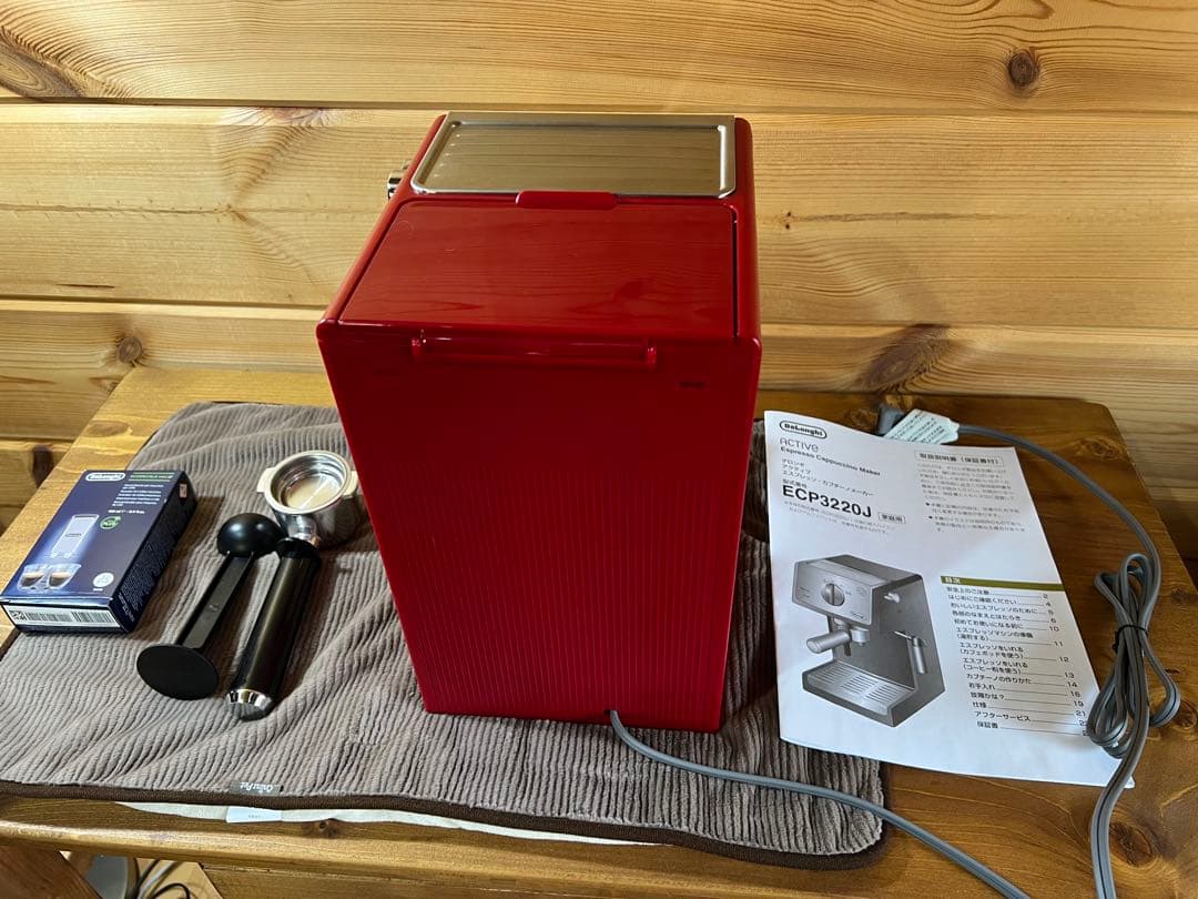 デロンギECP3220J-R エスプレッソマシン 【メーカー保証付き】