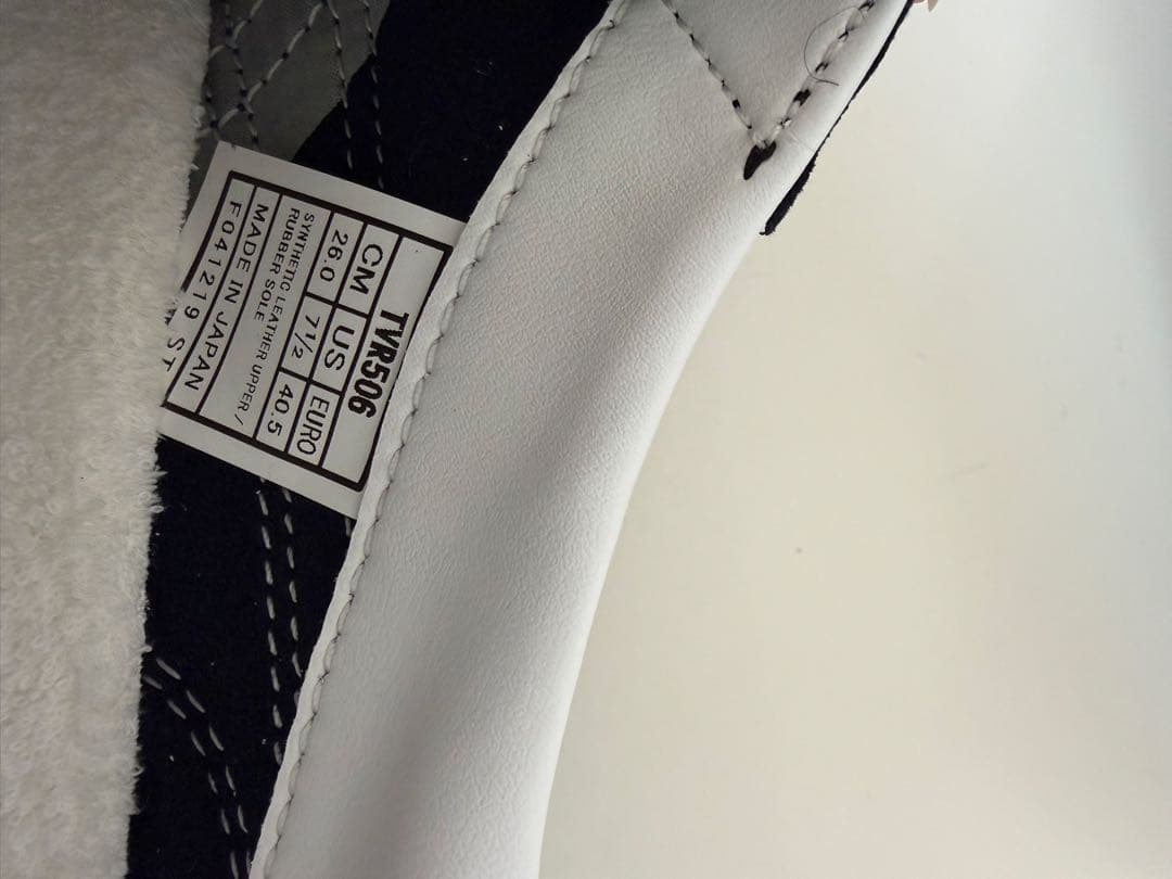 asics バレーボールレフリーシューズ 26cm ネイビー