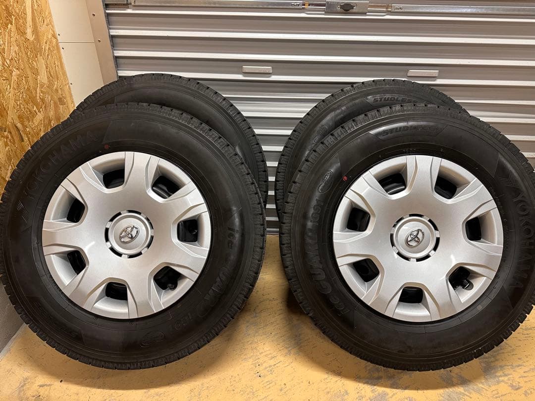 ハイエース　純正　鉄ホイール　ヨコハマ　アイスガード iG91 スタッドレス