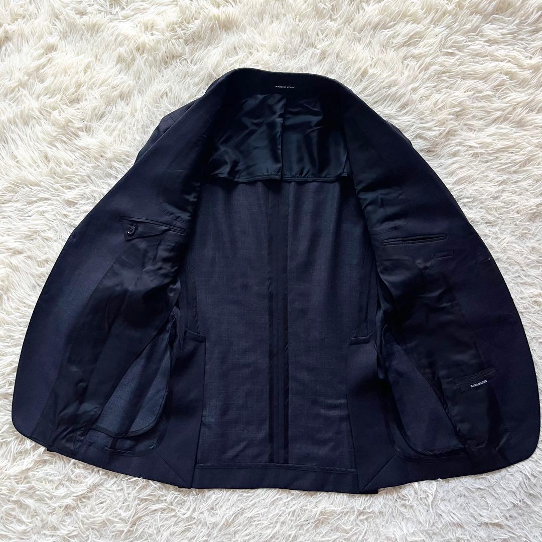 <極美品>TAGLIATORE ヴェスビオ インディゴ ウールスーツ サイズ44
