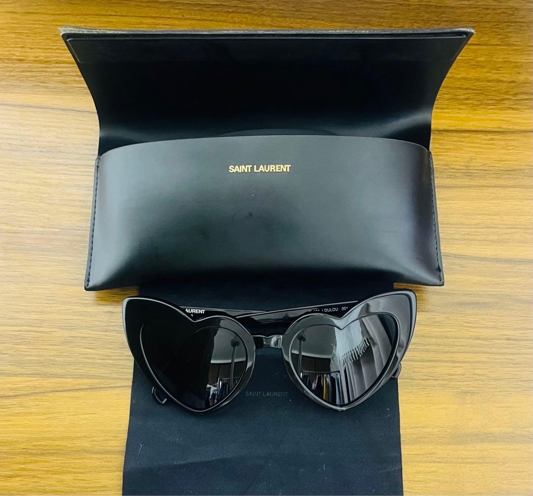 SAINT LAURENT ハート型サングラス ケース付き
