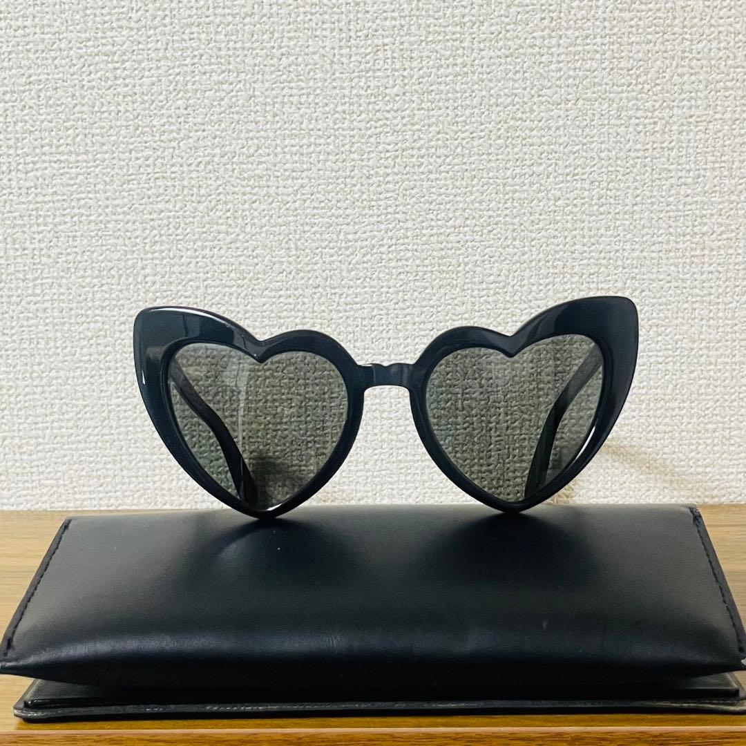 SAINT LAURENT ハート型サングラス ケース付き