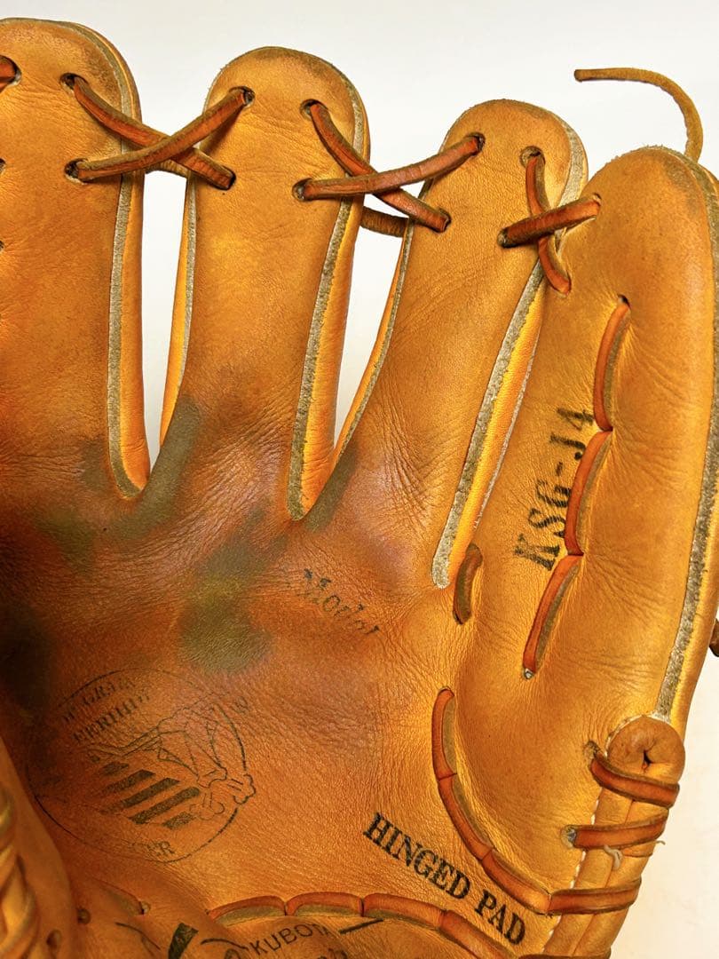 【即使用可・オイルメンテ済】久保田スラッガー 軟式グローブ 内野手用