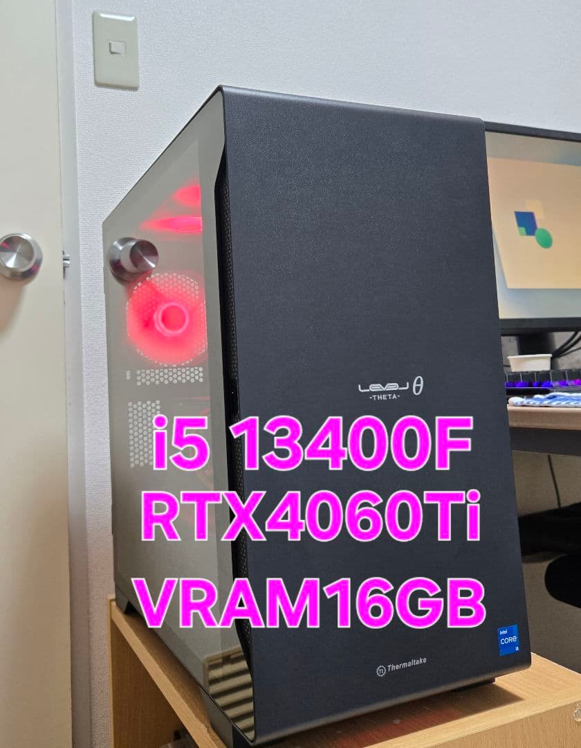 美品 高性能 ゲーミングpc LEVELΘ i5 RTX4060Ti DDR5