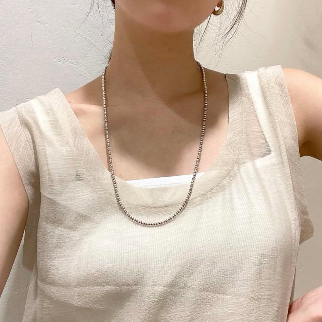 【HARPO】ナバホパールネックレス 64cm/3mm ラウンドアンドソーサー