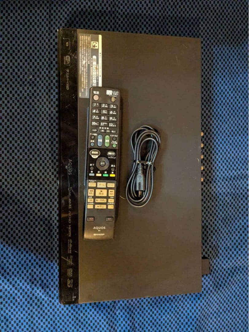 SHARP AQUOS ブルーレイレコーダー リモコン付き