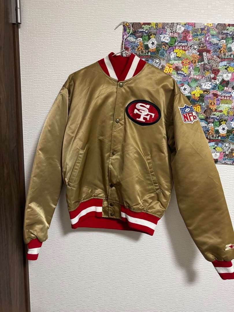 スターター 80'S NFL 49ERS スタジャンゴールド M アメリカ製