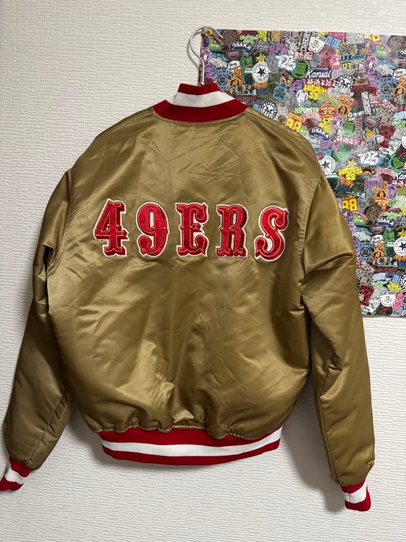 スターター 80'S NFL 49ERS スタジャンゴールド M アメリカ製