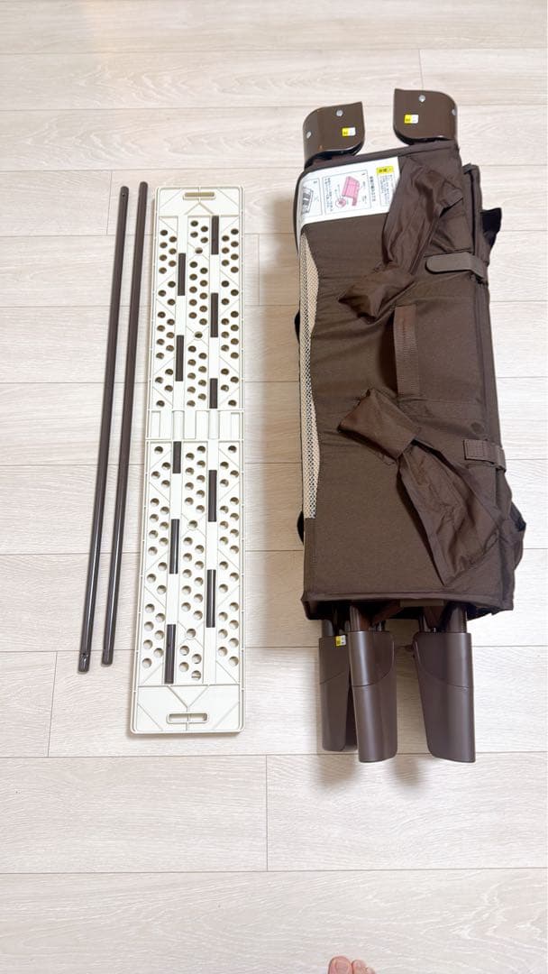 ちゅん　アップリカ　ココネルエアー　ベビーベッド　リッチブラウン