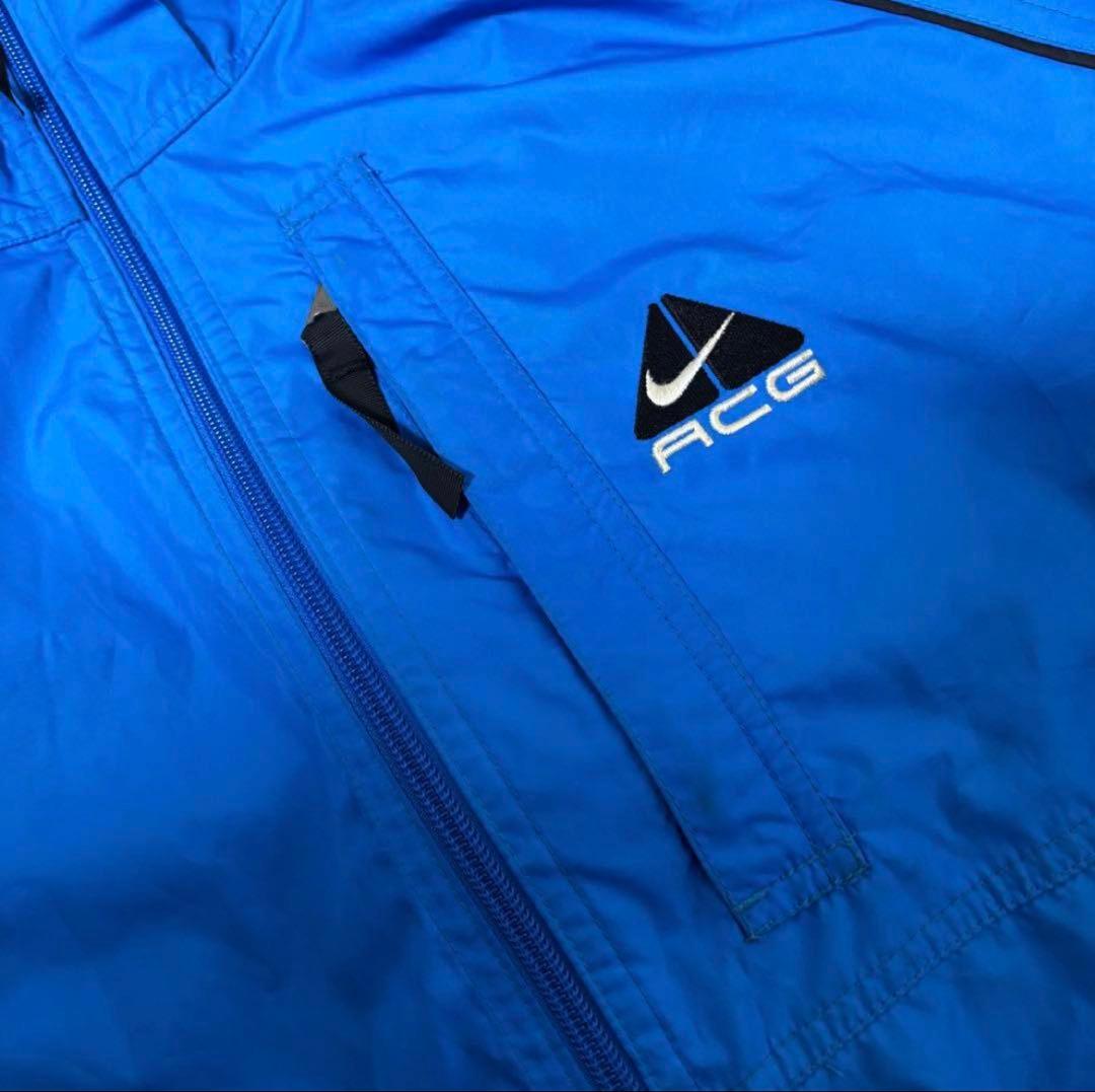 90s NIKE ACG ナイロンジャケット ブルー M 美品
