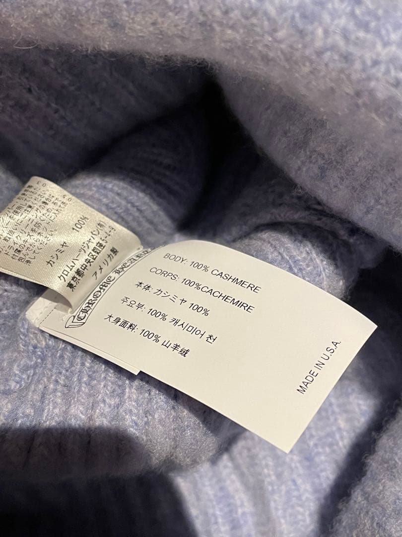 CHROME HEARTS クロムハーツ ビッグダディ カシミヤニット ブルー