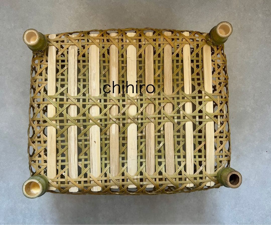 水切り竹かご 椀かご（新品未使用）直径横約32センチ縦約26.5センチ高約17