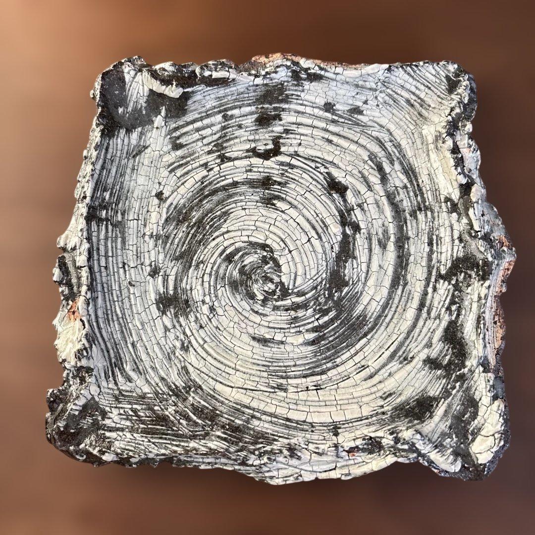 【唐津焼中川自然坊窯】刷毛目唐津四方もち上げ皿①