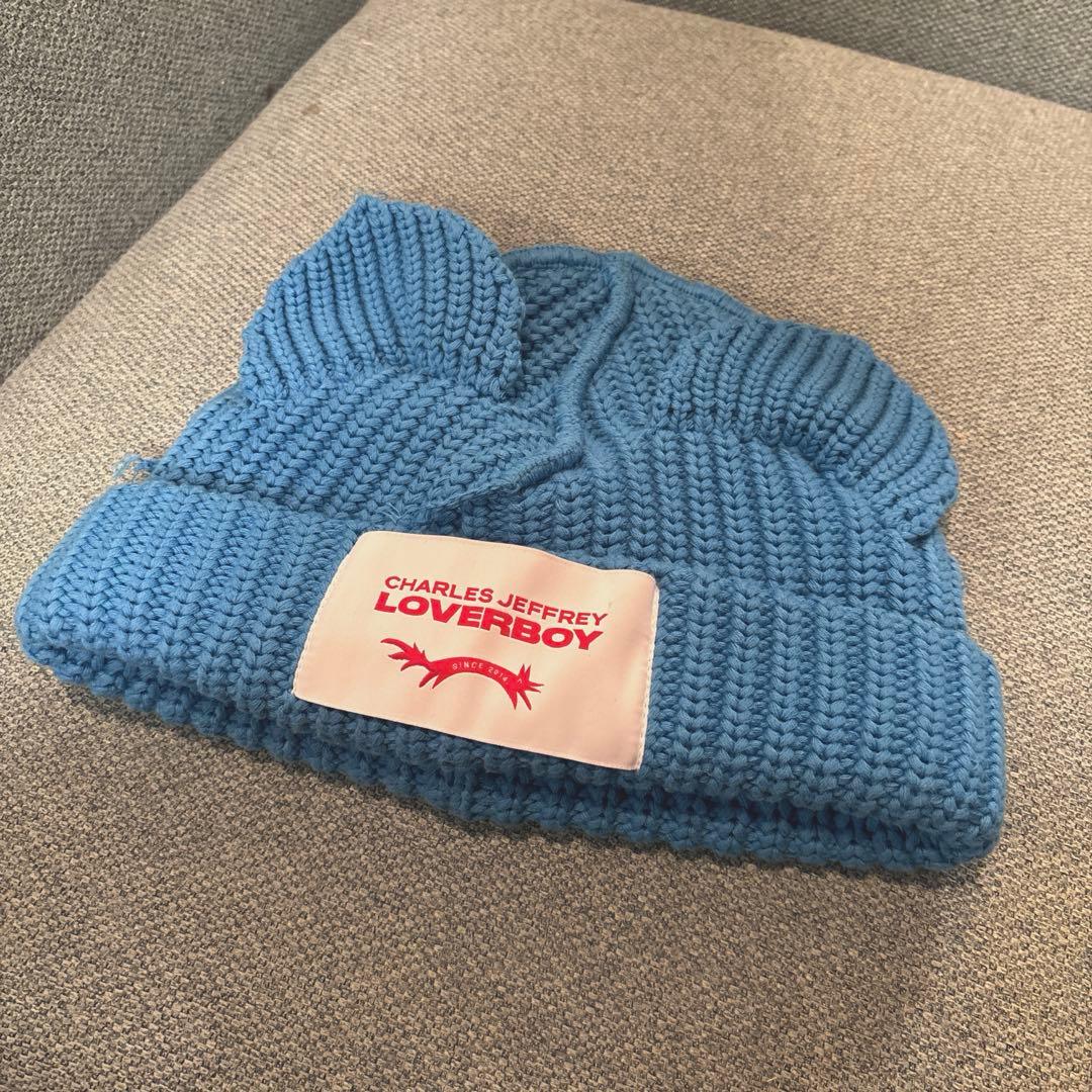 Charles Jeffrey LOVERBOY ラバーボーイ ニット帽 水色