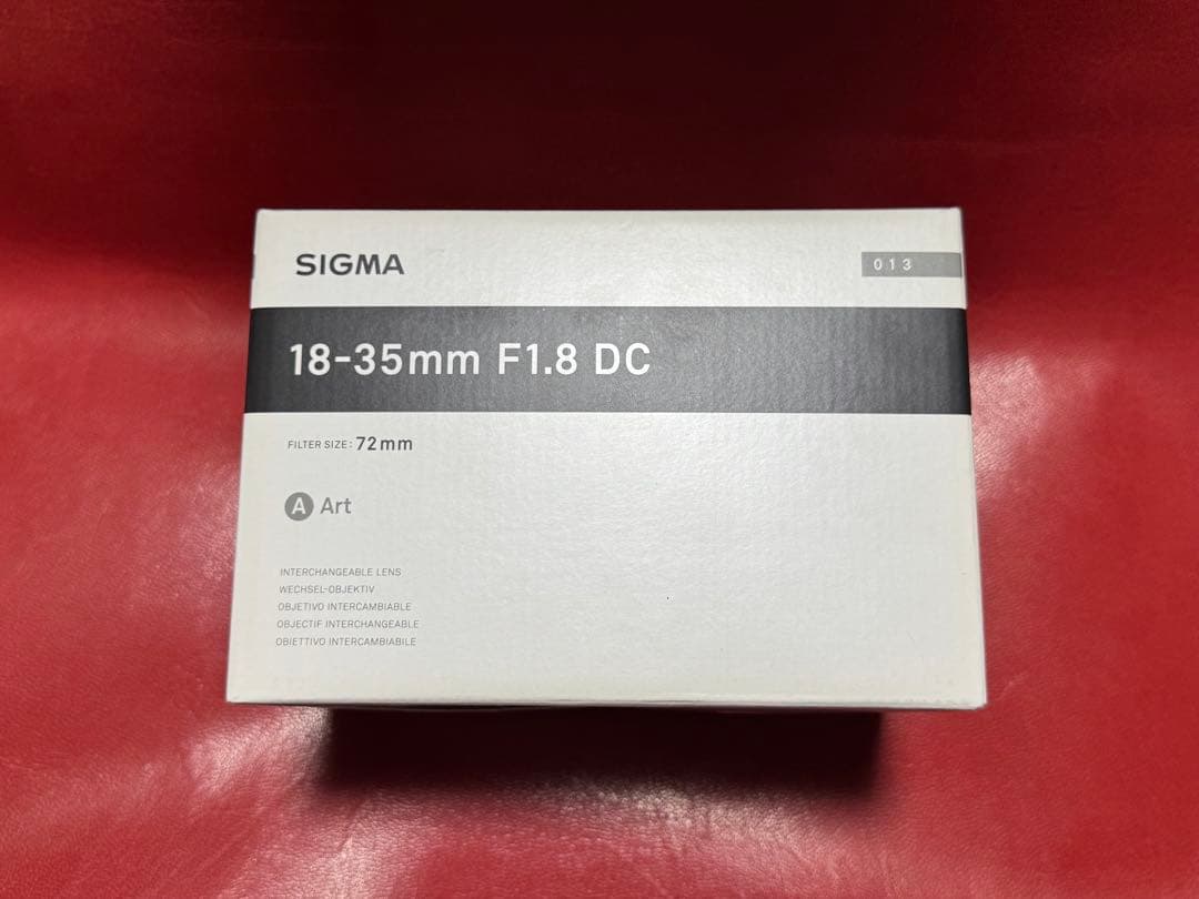 (ほぼ未使用)SIGMA 18-35mm F1.8 DC HSM Art EF
