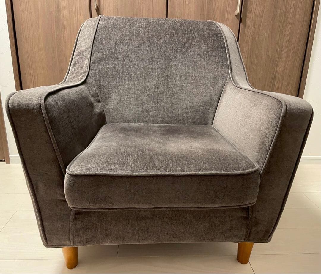 NOCE ノーチェ ベルベットシングルソファTD1914 1人掛け