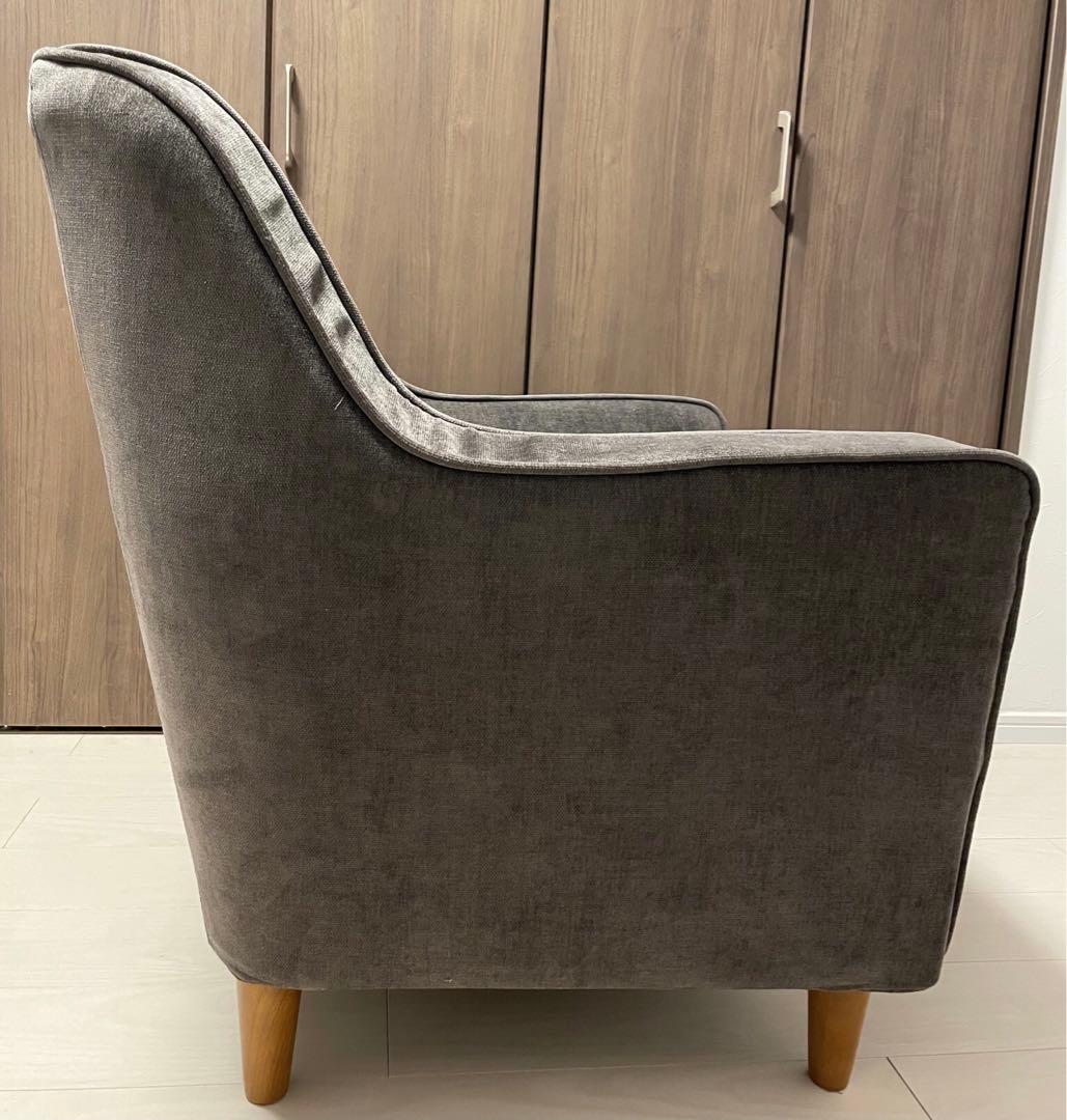 NOCE ノーチェ ベルベットシングルソファTD1914 1人掛け