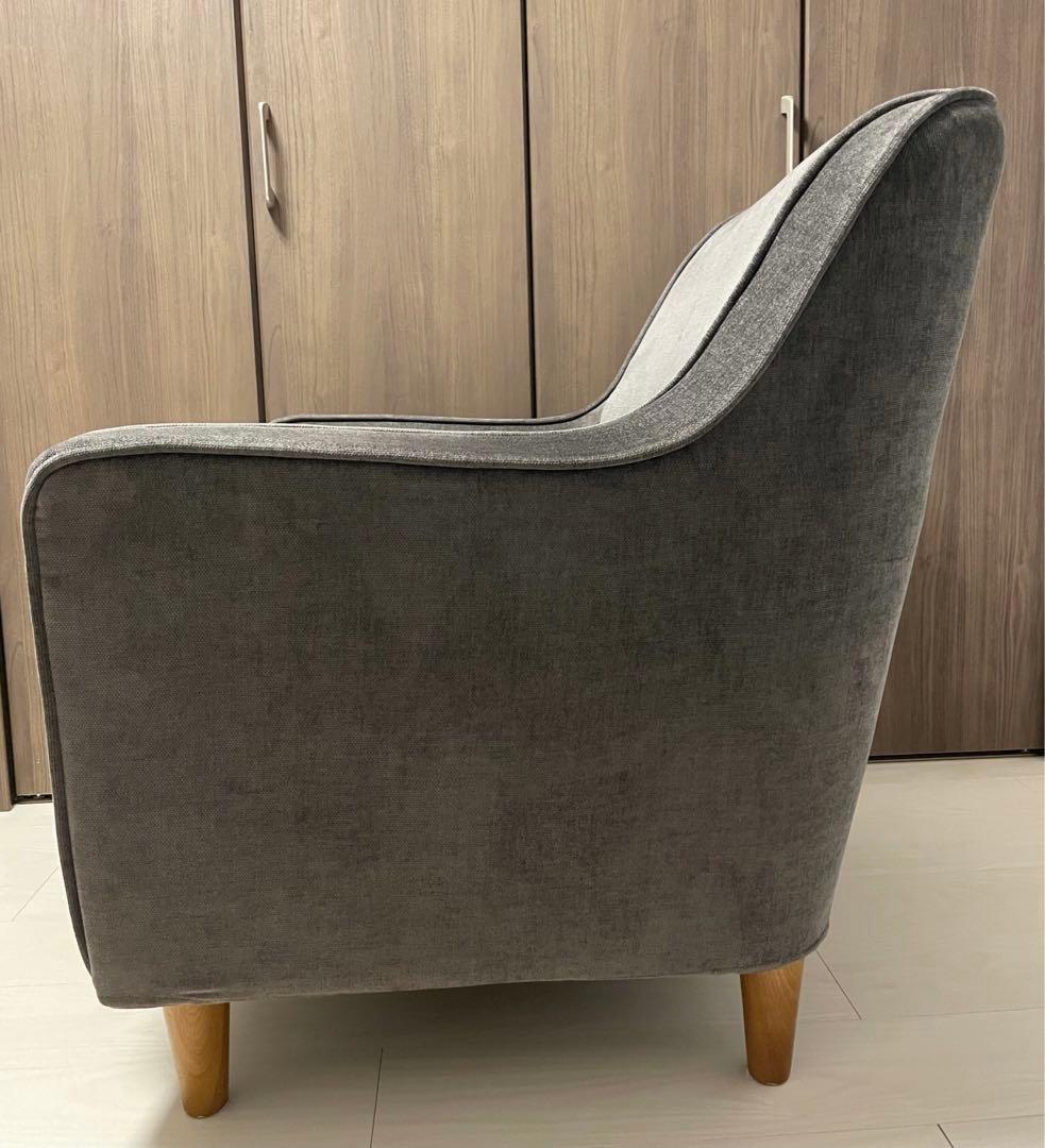 NOCE ノーチェ ベルベットシングルソファTD1914 1人掛け