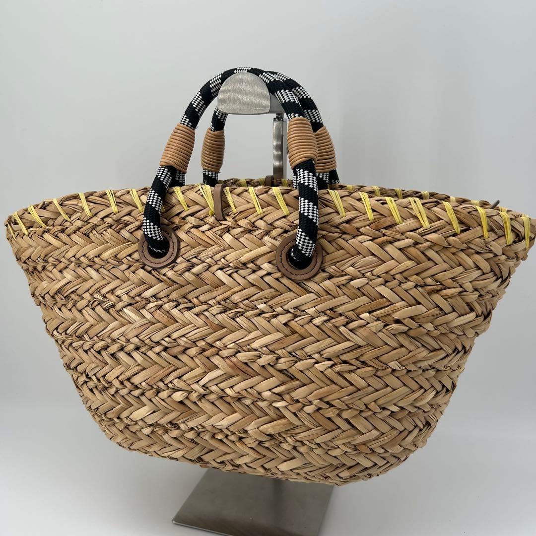 13373✨希少 アニヤハインドマーチ かごバッグ アイズ バスケット ラフィア