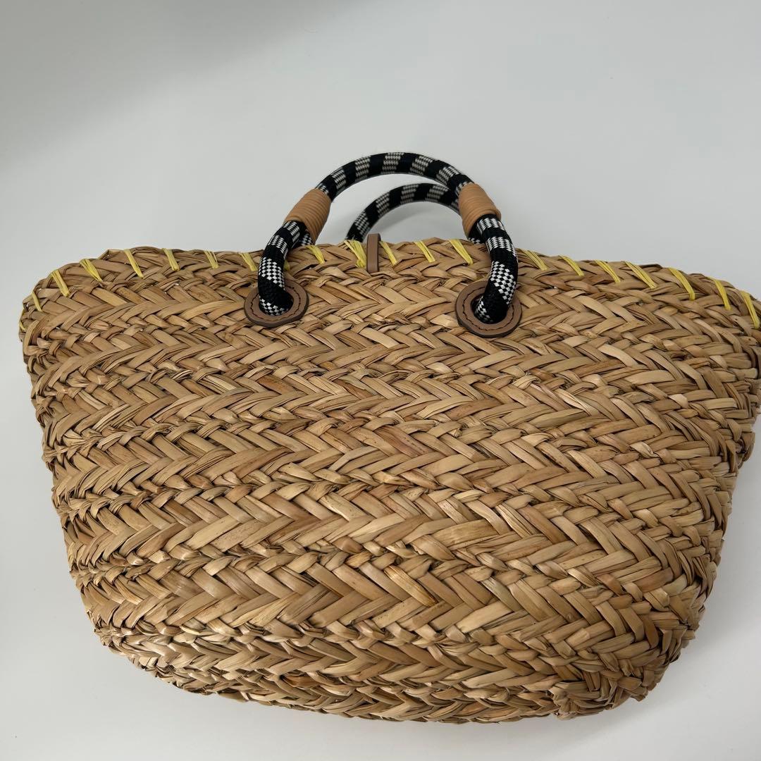 13373✨希少 アニヤハインドマーチ かごバッグ アイズ バスケット ラフィア