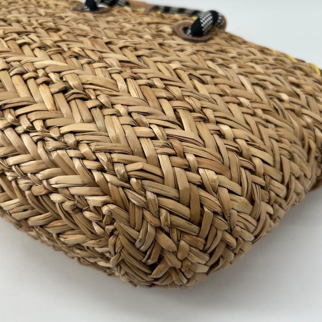 13373✨希少 アニヤハインドマーチ かごバッグ アイズ バスケット ラフィア