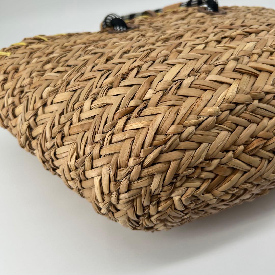 13373✨希少 アニヤハインドマーチ かごバッグ アイズ バスケット ラフィア