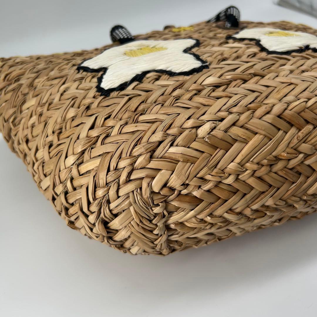 13373✨希少 アニヤハインドマーチ かごバッグ アイズ バスケット ラフィア