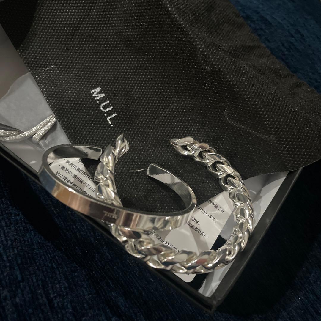 M.U.L. シルバー バングル 2点セット