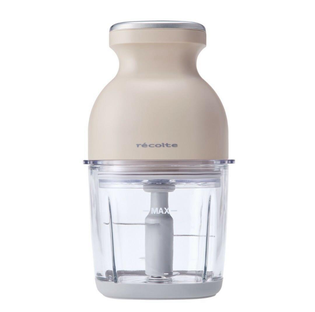 新品レコルト コードレスカプセルカッター ボンヌ ベージュ