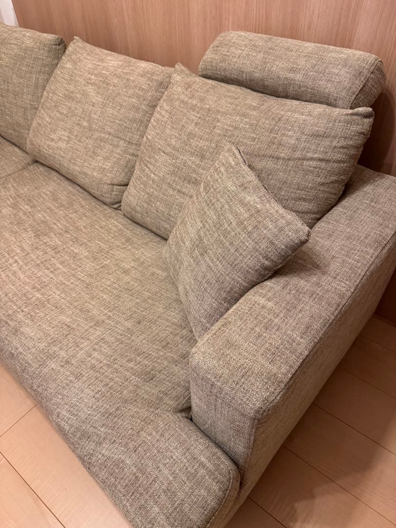 【※8/18まで掲載】ベージュファブリックソファ