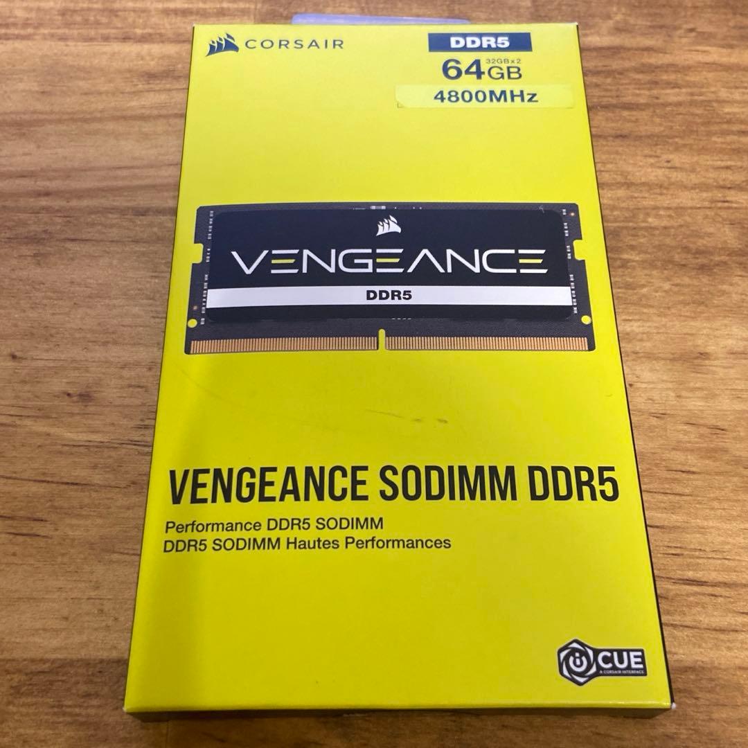 メモリー CORSAIR VENGEANCE SODIMM DDR5 64GB