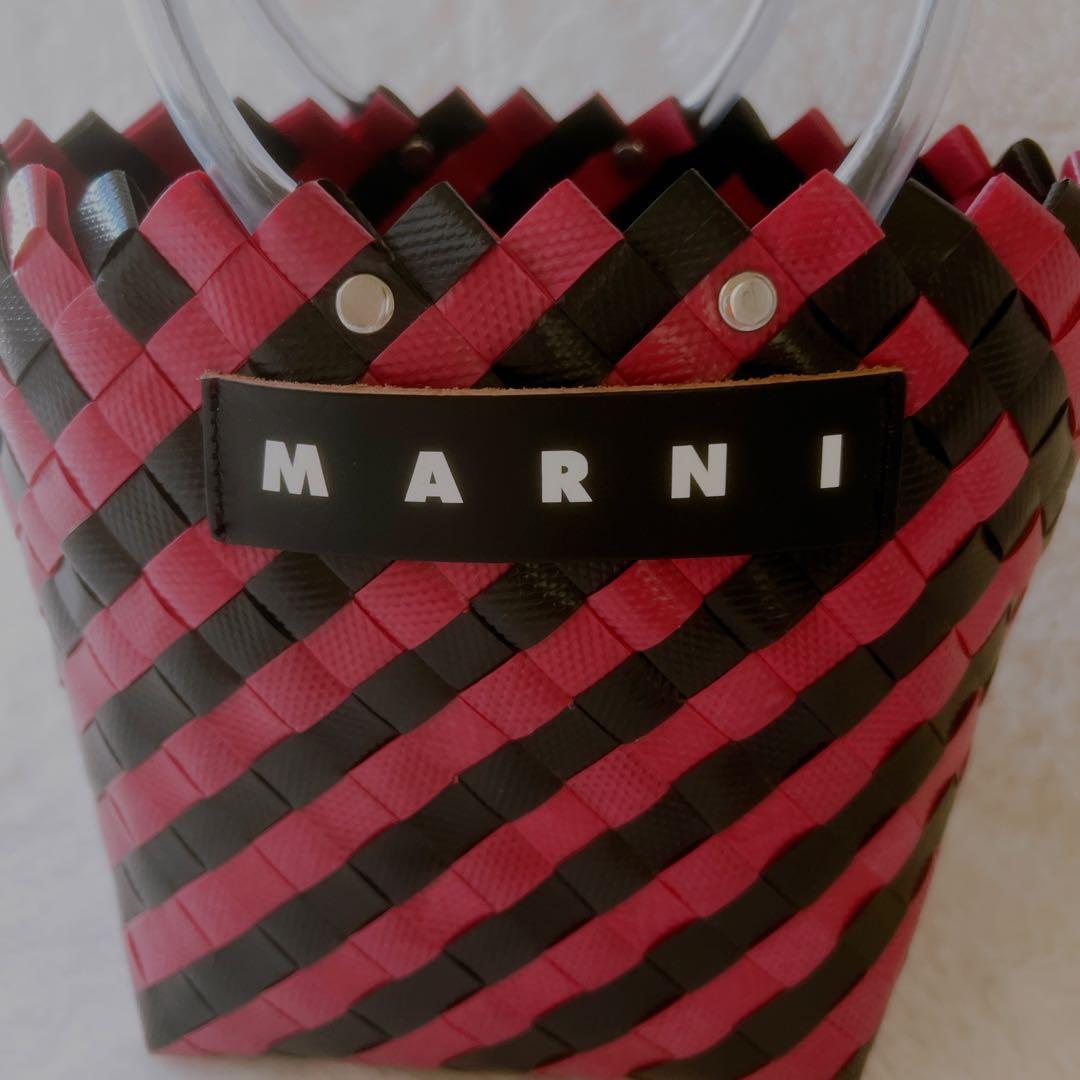 美品‼️MARNI マルニ BAG バッグ ジグザグ バーガンディ