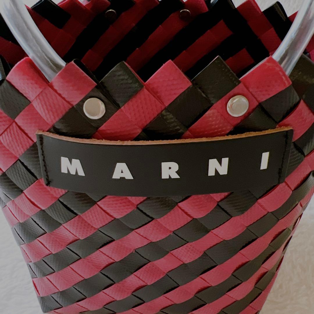 美品‼️MARNI マルニ BAG バッグ ジグザグ バーガンディ