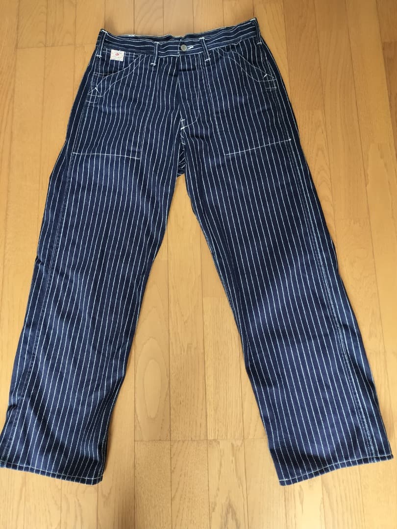 美品　シュガーケーン　ウォバッシュストライプ　エンジニアパンツ　SC４０７８６