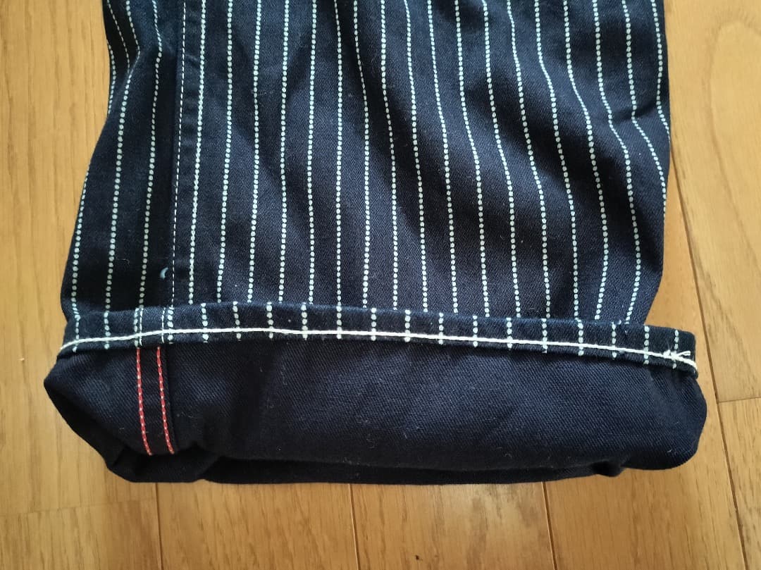 美品　シュガーケーン　ウォバッシュストライプ　エンジニアパンツ　SC４０７８６