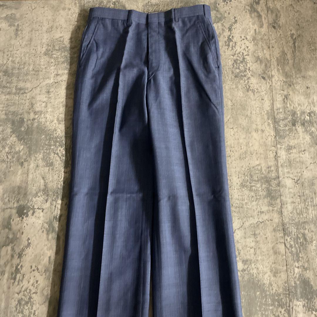 Christian Diorネクタイ レアカラー パープルブルーチェック柄スーツ