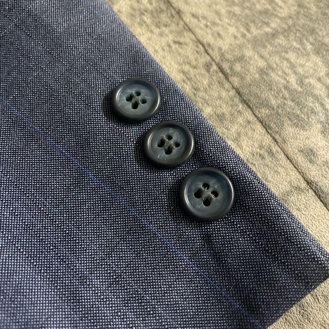 Christian Diorネクタイ レアカラー パープルブルーチェック柄スーツ