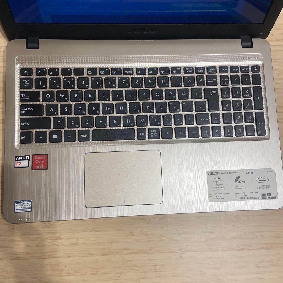 ASUS X540Y ノートパソコン 15.6インチ