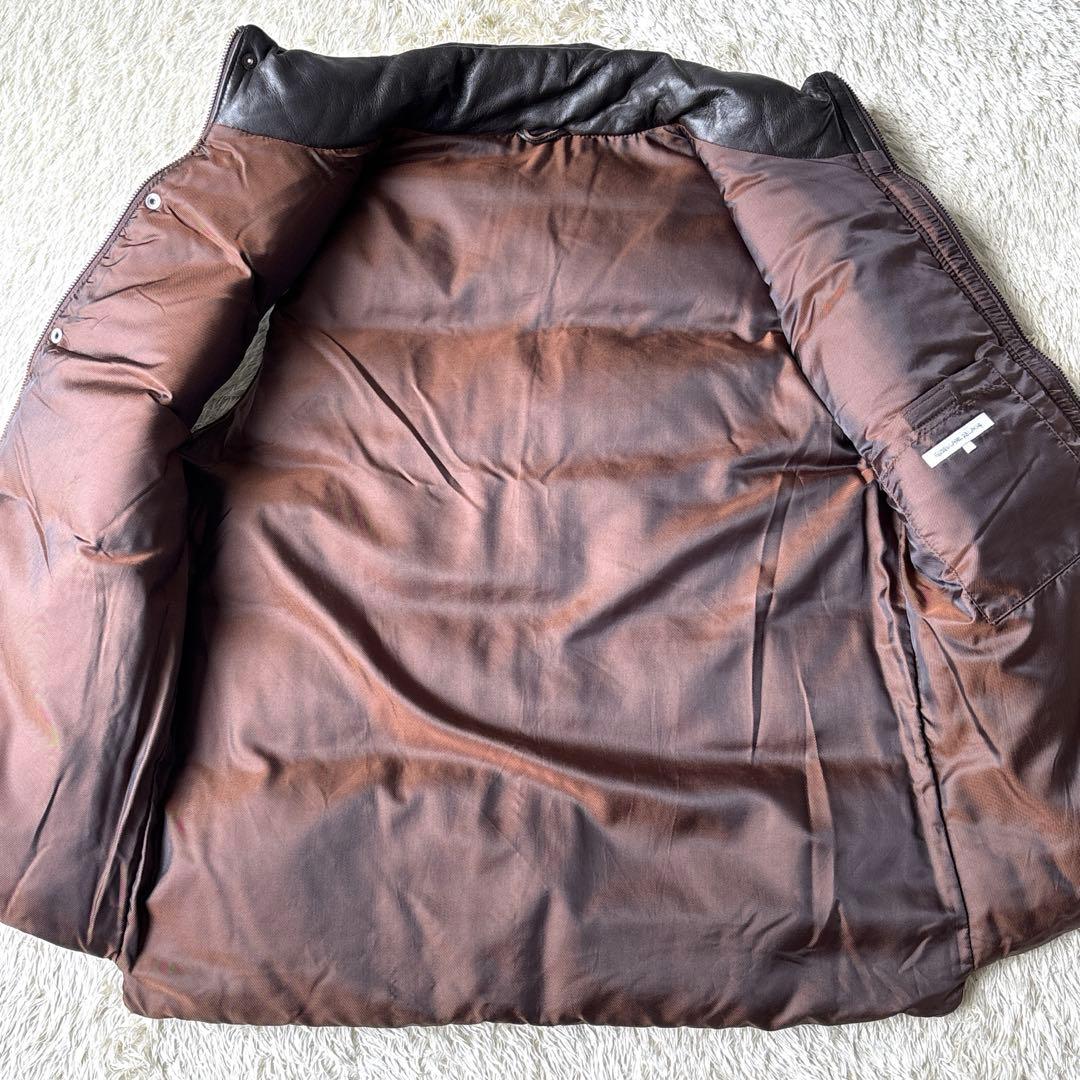 GREEN LABEL RELAXING ダウンベスト 羊革　レザー　希少　L