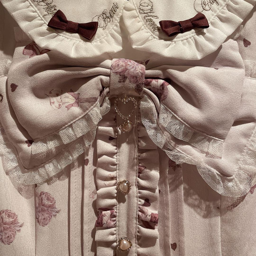 LIZLISA リズリサ Whip bear  cafe柄 ワンピース